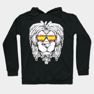 Rasta Reggae Lion Spain Gift Rastafari Hoodie